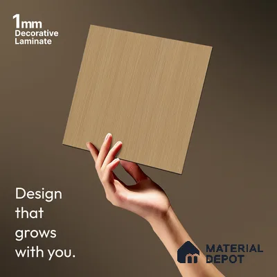 Wooden Look LM 21456 Robust Wood Light 8 ft x 4 ft Suede Finish Decorative Laminate - 1 mm | Suitable for TV Unit, Wardrobe, Kitchen Cabinets