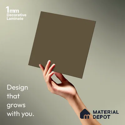 Sandy Brown Solid Colors Look LM 23720 8 ft x 4 ft Matte Finish Decorative Laminate - 1 mm | Suitable for Living Room, Kitchen, Office