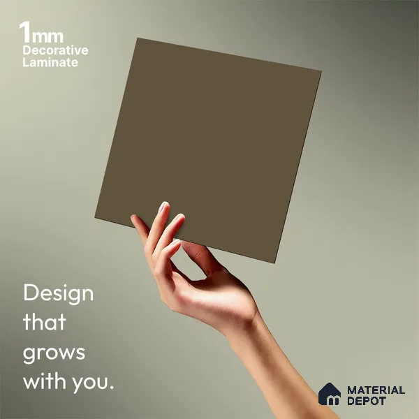Sandy Brown Solid Colors Look LM 23720 8 ft x 4 ft Matte Finish Decorative Laminate - 1 mm | Suitable for Living Room, Kitchen, Office