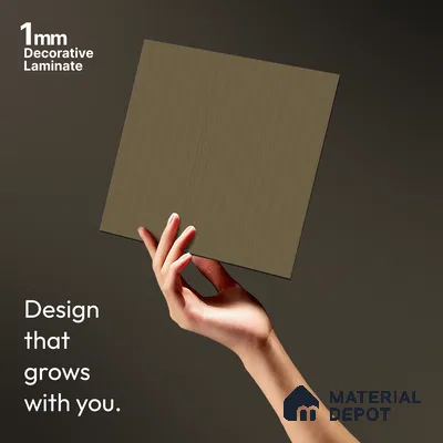 Sandy Brown Fluted Solid Color LM 23721 8 ft x 4 ft Matte Finish Decorative Laminate - 1 mm | Suitable for TV Unit,Wardrobe, Kitchen Cabinets