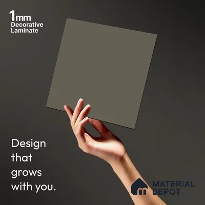 Urban Beige Solid Colors Look LM 23724 8 ft x 4 ft Matte Finish Decorative Laminate - 1 mm | Suitable for Living Room, Kitchen, Office