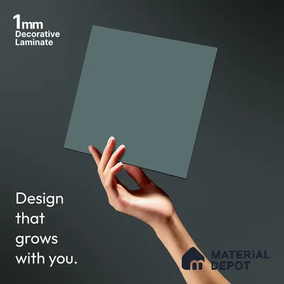 Sky Blue Solid Colors Look LM 23729 8 ft x 4 ft Matte Finish Decorative Laminate - 1 mm | Suitable for Living Room, Kitchen, Office