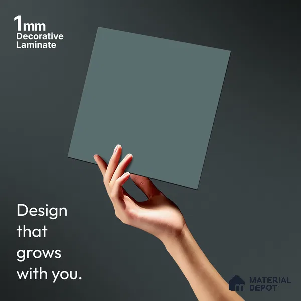 Sky Blue Solid Colors Look LM 23729 8 ft x 4 ft Matte Finish Decorative Laminate - 1 mm | Suitable for Living Room, Kitchen, Office