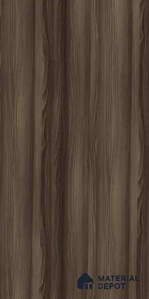 Wooden Look LM 01714 Dark Walnut 8 ft x 4 ft High Gloss Finish Decorative Laminate - 1 mm | Suitable for TV Unit, Wardrobe, Kitchen Cabinets