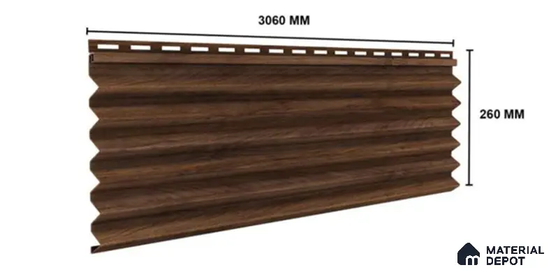 Rame 10 ft x 0.85 ft (3060x260 mm) Prism Design Interior & Exterior Wall & Ceiling Panel - 21 mm | Suitable for Balcony, Facade & Open Area | Width is Subjected to 5% Variation