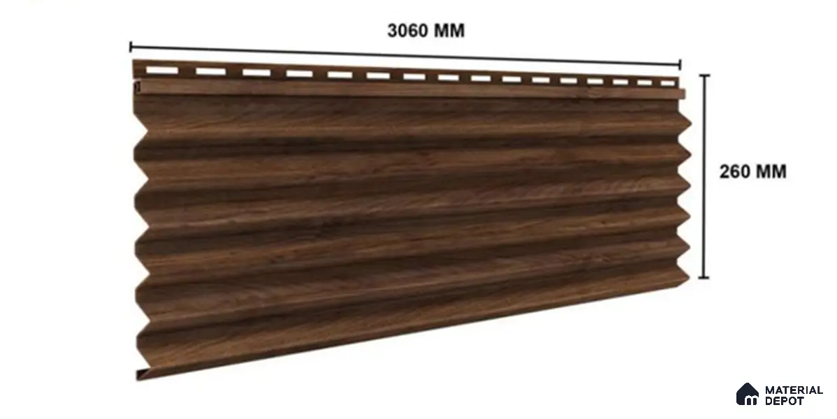 Rame 10 ft x 0.85 ft (3060x260 mm) Prism Design Interior & Exterior Wall & Ceiling Panel - 21 mm | Suitable for Balcony, Facade & Open Area | Width is Subjected to 5% Variation