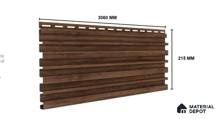 Royal Statuario 10 ft x 0.89 ft (3060x270 mm) Stripes Design Interior & Exterior Wall & Ceiling Panel - 20 mm | Suitable for Balcony, Facade & Open Area | Width is Subjected to 5% Variation