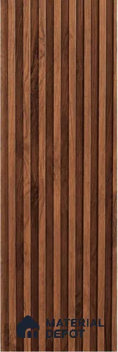 Brown Wood Look WPC Louver/Panel | 9.5 ft x 6.5 inch | 17 - mm | PN 08064