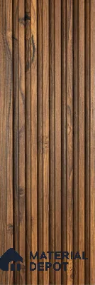 Brown Wood Look WPC Louver/Panel | 9.5 ft x 6.5 inch | 17 - mm | PN 08065