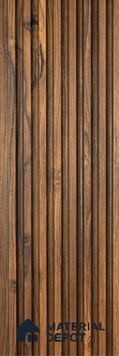 Brown Wood Look WPC Louver/Panel | 9.5 ft x 6.5 inch | 17 - mm | PN 08065