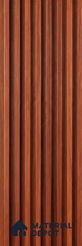 Brown Wood Look WPC Louver/Panel | 9.5 ft x 6.5 inch | 17 - mm | PN 08067