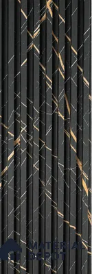 Black Marble Look WPC Louver/Panel | 9.5 ft x 6.5 inch | 17 - mm | PN 08075