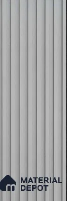 Grey Plain Colour Look WPC Louver/Panel | 9.5 ft x 6.5 inch | 17 - mm | PN 08077