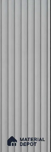 Grey Plain Colour Look WPC Louver/Panel | 9.5 ft x 6.5 inch | 17 - mm | PN 08077