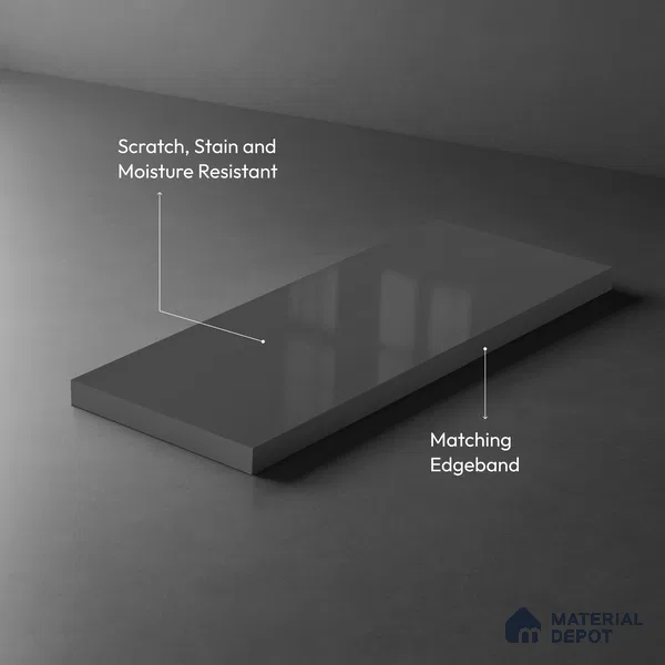 LM 01360 8 ft x 4 ft High Gloss Finish Decorative Laminate - 1 mm  | Suitable for Living Room, Kitchen, Office