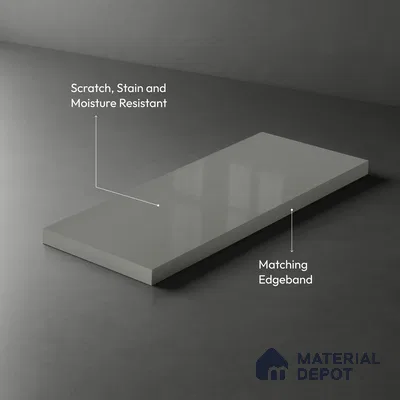 LM 01361 8 ft x 4 ft High Gloss Finish Decorative Laminate - 1 mm  | Suitable for Living Room, Kitchen, Office