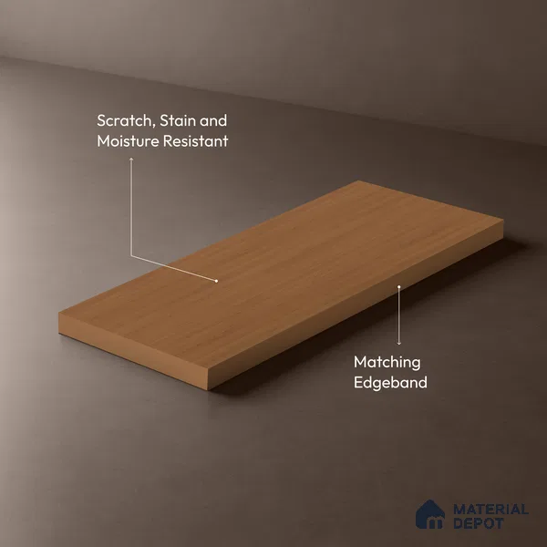 Wooden Look LM 01368 Blast Cedar Yoko 8 ft x 4 ft Texture Finish Decorative Laminate - 1 mm  | Suitable for TV Unit, Wardrobe, Kitchen Cabinets