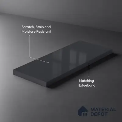 LM 01374 Stardust Soire 8 ft x 4 ft Texture Finish Decorative Laminate - 1 mm  | Suitable for TV Unit, Wardrobe, Kitchen Cabinets