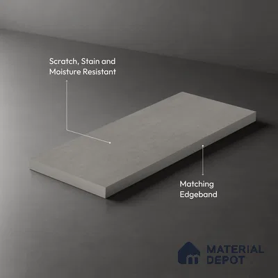 Stone Look LM 01396 Tokyo Millet 8 ft x 4 ft Texture Finish Decorative Laminate - 1 mm  | Suitable for TV Unit, Wardrobe, Kitchen Cabinets