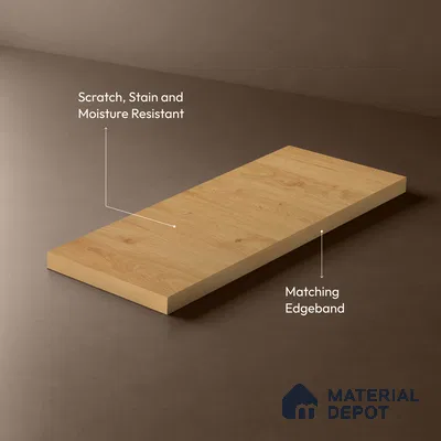 Wooden Look LM 01400 Earthy Elite 8 ft x 4 ft Texture Finish Decorative Laminate - 1 mm  | Suitable for TV Unit, Wardrobe, Kitchen Cabinets