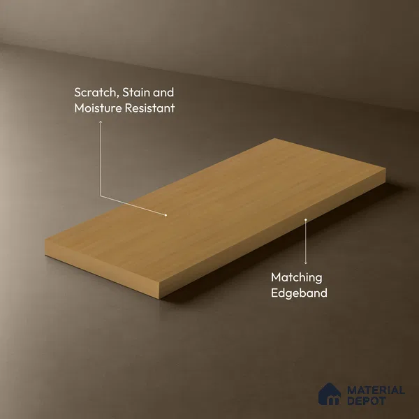 Wooden Look LM 01416 Blast Cedar Yoko 8 ft x 4 ft Texture Finish Decorative Laminate - 1 mm | Suitable for TV Unit, Wardrobe, Kitchen Cabinets