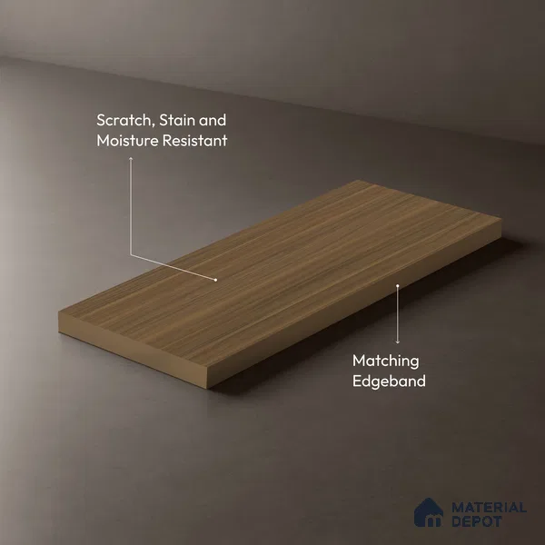 Wooden Look LM 01425 Tango Wood 8 ft x 4 ft Texture Finish Decorative Laminate - 1 mm  | Suitable for TV Unit, Wardrobe, Kitchen Cabinets
