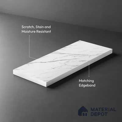 LM 01441 Serene Ease 8 ft x 4 ft Super Matte Finish Decorative Laminate - 1 mm  | Suitable for TV Unit, Wardrobe, Kitchen Cabinets