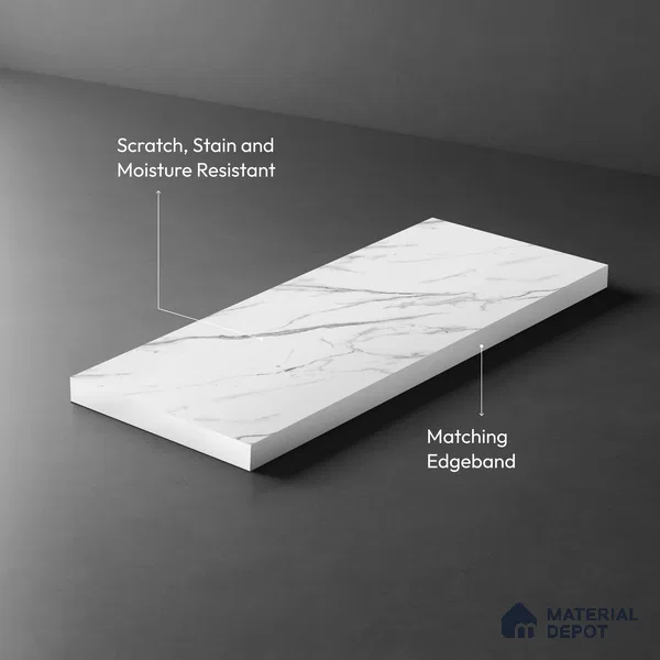 LM 01441 Serene Ease 8 ft x 4 ft Super Matte Finish Decorative Laminate - 1 mm  | Suitable for TV Unit, Wardrobe, Kitchen Cabinets