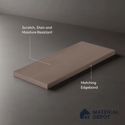 Wooden Look LM 01448 Misty Mood 8 ft x 4 ft Super Matte Finish Decorative Laminate - 1 mm  | Suitable for TV Unit, Wardrobe, Kitchen Cabinets