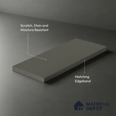 LM 01508 Sheer 8 ft x 4 ft Suede Finish Decorative Laminate - 1 mm  | Suitable for Living Room, Kitchen, Office