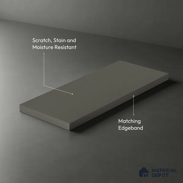 LM 01508 Sheer 8 ft x 4 ft Suede Finish Decorative Laminate - 1 mm | Suitable for Living Room, Kitchen, Office