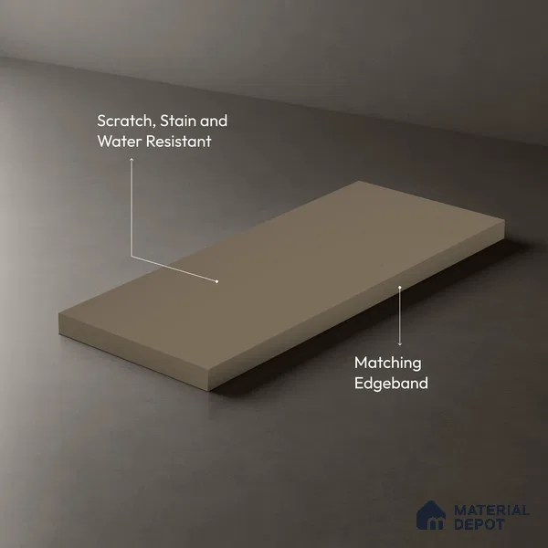 TR 1131 8 ft x 4 ft Zero Matte Finish Acrylic Laminate - 1.5 mm | Suitable for Living Room, Kitchen, Office