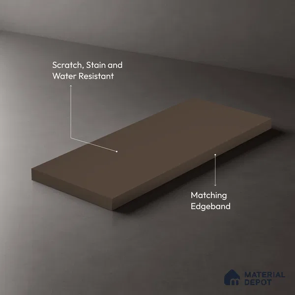TR 1135 8 ft x 4 ft Zero Matte Finish Acrylic Laminate - 1.5 mm | Suitable for Living Room, Kitchen, Office
