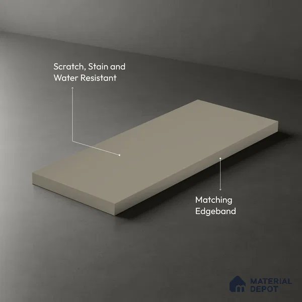 TR 1136 8 ft x 4 ft Zero Matte Finish Acrylic Laminate - 1.5 mm | Suitable for Living Room, Kitchen, Office