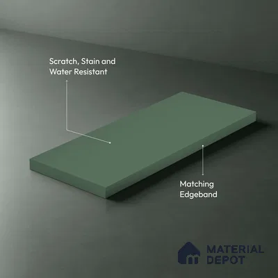 TR 1142 8 ft x 4 ft Zero Matte Finish Acrylic Laminate - 1.5 mm | Suitable for Living Room, Kitchen, Office