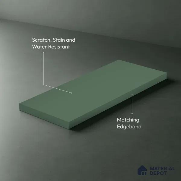 TR 1142 8 ft x 4 ft Zero Matte Finish Acrylic Laminate - 1.5 mm | Suitable for Living Room, Kitchen, Office