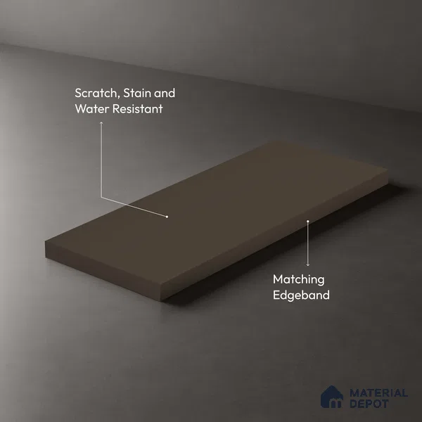 Solid Colors Look LM 19231 Armadillo 8 ft x 4 ft Matte Finish Decorative Laminate - 1 mm | Suitable for Living Room, Kitchen, Office