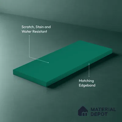 Solid Colors Look LM 19234 Turquoise 8 ft x 4 ft Matte Finish Decorative Laminate - 1 mm | Suitable for Living Room, Kitchen, Office