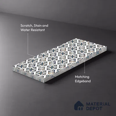 Digital Look LM 19275 Foulard 8 ft x 4 ft Texture Finish Decorative Laminate - 1 mm | Suitable for TV Unit, Wardrobe, Kitchen Cabinets