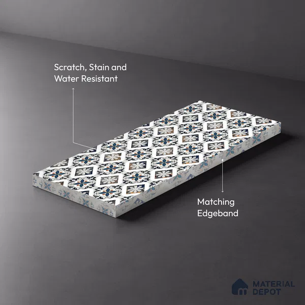 Digital Look LM 19275 Foulard 8 ft x 4 ft Texture Finish Decorative Laminate - 1 mm | Suitable for TV Unit, Wardrobe, Kitchen Cabinets