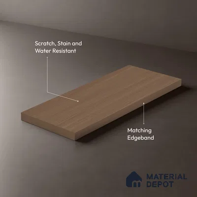 Wooden Look LM 19283 Est. White Pinus 8 ft x 4 ft Suede Finish Decorative Laminate - 1 mm | Suitable for TV Unit, Wardrobe, Kitchen Cabinets