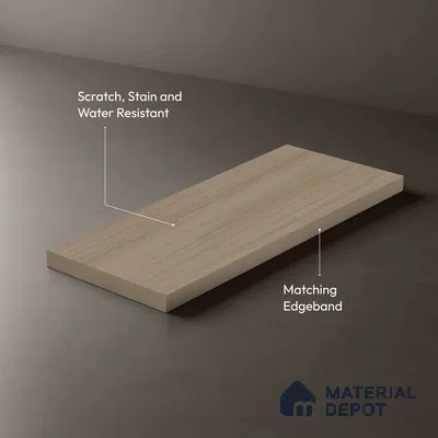 Wooden Look LM 19304 White Oak 8 ft x 4 ft Matte Finish Decorative Laminate - 1 mm | Suitable for TV Unit, Wardrobe, Kitchen Cabinets