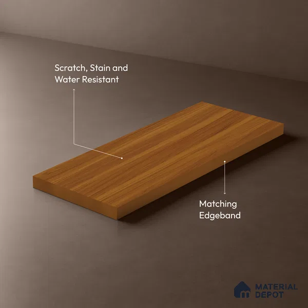 Wooden Look LM 19310 English Juglans 8 ft x 4 ft Matte Finish Decorative Laminate - 1 mm | Suitable for TV Unit, Wardrobe, Kitchen Cabinets