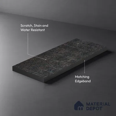 Stone Look LM 19320 Asphalt Concrete 8 ft x 4 ft Texture Finish Decorative Laminate - 1 mm | Suitable for TV Unit, Wardrobe, Kitchen Cabinets