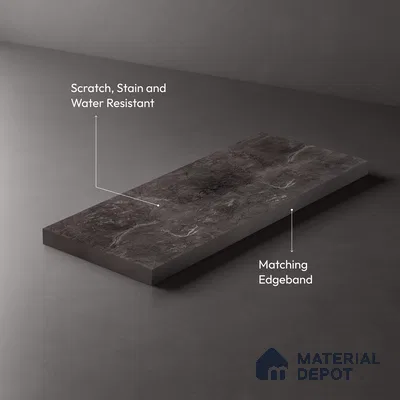 Wooden Look LM 19341 Greek Slate 1 8 ft x 4 ft Texture Finish Decorative Laminate - 1 mm | Suitable for TV Unit, Wardrobe, Kitchen Cabinets