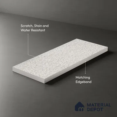Stone Look LM 19344 Painted Concrete 8 ft x 4 ft Texture Finish Decorative Laminate - 1 mm | Suitable for TV Unit, Wardrobe, Kitchen Cabinets