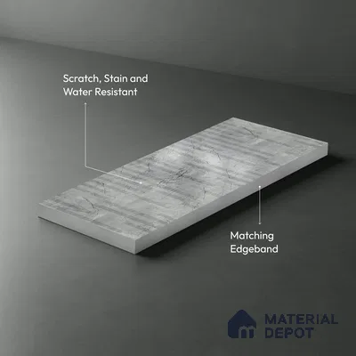 Wooden Look LM 19370 Greek Slate 2 8 ft x 4 ft Texture Finish Decorative Laminate - 1 mm | Suitable for TV Unit, Wardrobe, Kitchen Cabinets