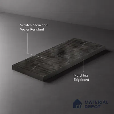 Wooden Look LM 19371 Greek Slate 1 8 ft x 4 ft Texture Finish Decorative Laminate - 1 mm | Suitable for TV Unit, Wardrobe, Kitchen Cabinets