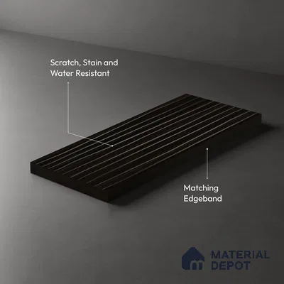Wooden Look LM 19385 Tacna Teak 8 ft x 4 ft Texture Finish Decorative Laminate - 1 mm | Suitable for TV Unit, Wardrobe, Kitchen Cabinets
