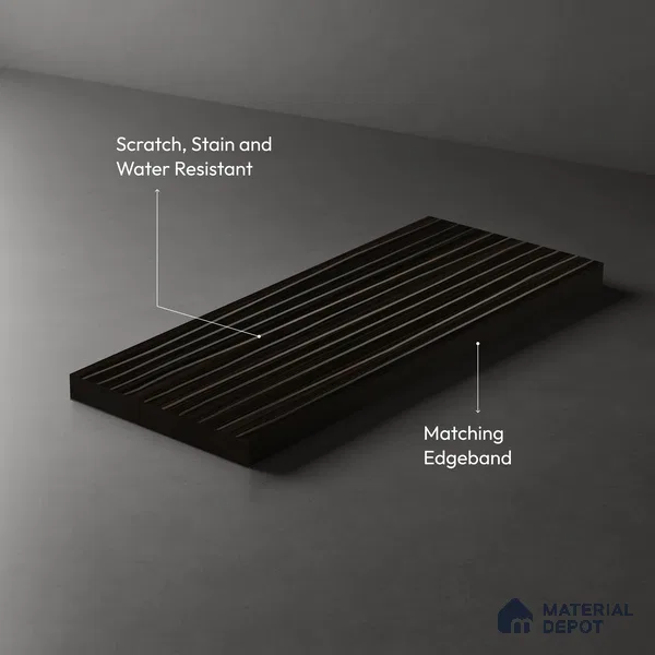 Wooden Look LM 19385 Tacna Teak 8 ft x 4 ft Texture Finish Decorative Laminate - 1 mm | Suitable for TV Unit, Wardrobe, Kitchen Cabinets